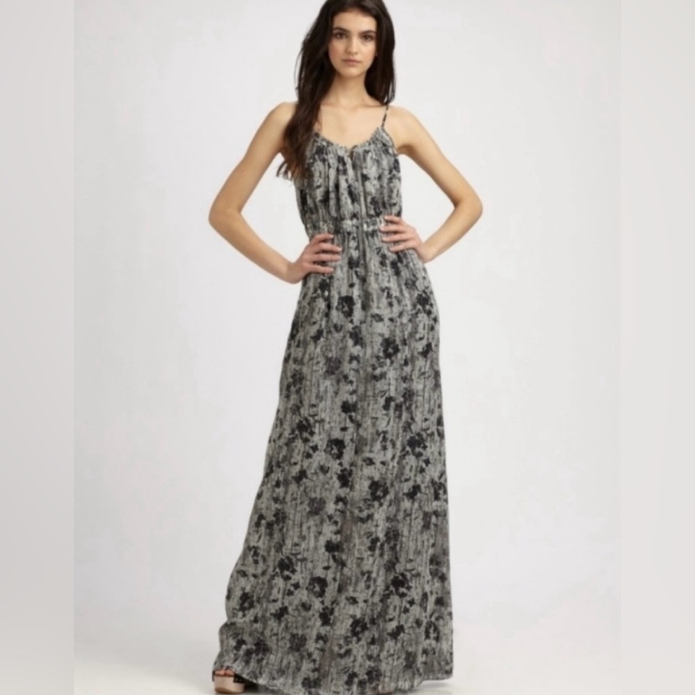 Theory Musea Flower Wall Maxi Dress
